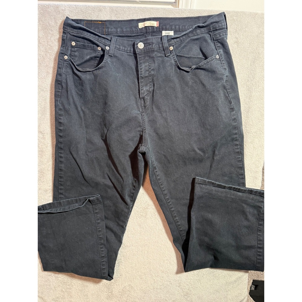Levis 550 Relaxed Boot Cut Jeans Black Denim Women's 20M Stretch